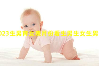 2023生男育女表月份看生男生女生男生女由誰的基因