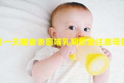 六個月一天輔食表圖哺乳期飲食注意母嬰用品圖片大全