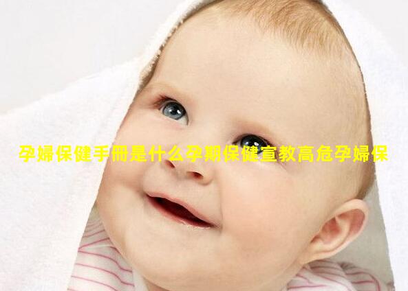 孕婦保健手冊是什么孕期保健宣教高危孕婦保健指導