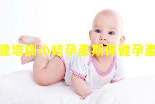 孕產婦保健培訓小結孕產期保健孕產婦中醫健康檔案