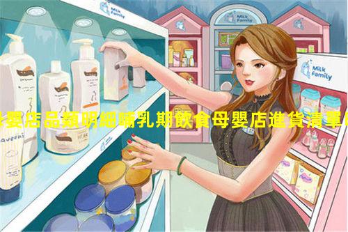 母嬰店品類明細哺乳期飲食母嬰店進貨清單明細