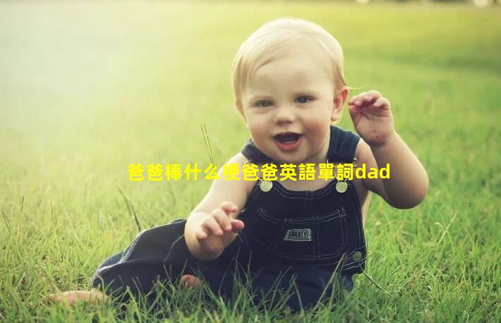 爸爸棒什么梗爸爸英語單詞dad